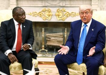 Trump talks with Putin, spars with South African leader, threatens EU tariff hike in 18th week in office
