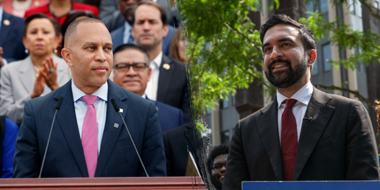 Vulnerable Democrats hammered with scathing ad handcuffing them to Mamdani, Jeffries