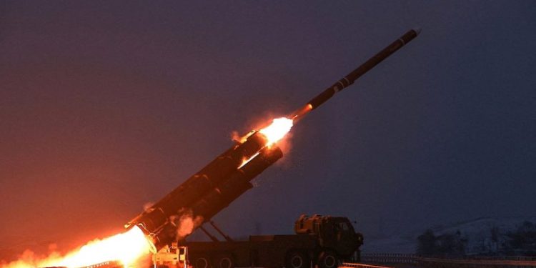 North Korea fires cruise missiles as Kim underscores nuclear ambitions